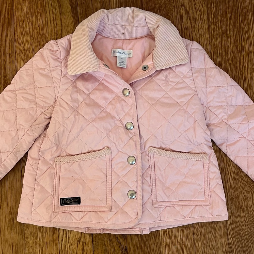 Polo by Ralph Lauren Pink Quilted Kids Jacket